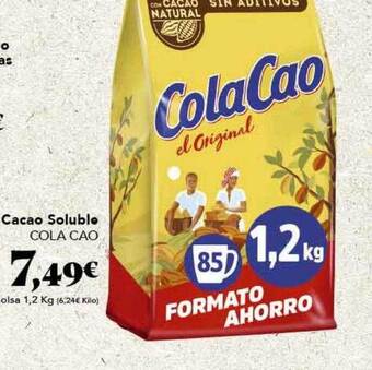 Gadis Cacao Soluble Cola Cao oferta