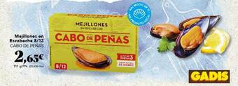 Gadis Mejillones En Escabeche 8-12 Cabo De Peñas oferta
