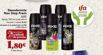 Gadis Desodorante Non Stop Fresh Axe oferta