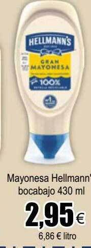 FROIZ Mayonesa Hellmann's Bocabajo oferta