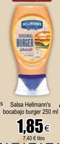 FROIZ Salsa Hellmann's Bocabajo Burger oferta