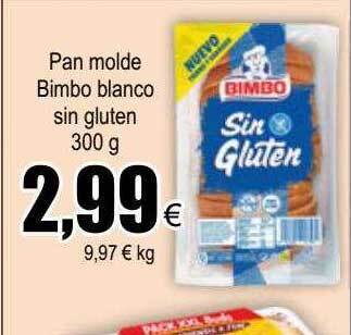 FROIZ Pan Molde Bimbo Blanco Sin Gluten oferta