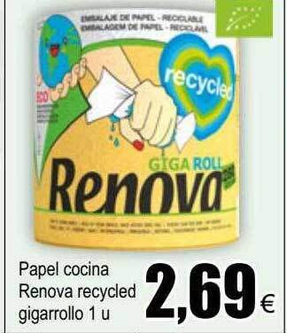 FROIZ Papel Cocina Renova Recycled Gigarrollo oferta