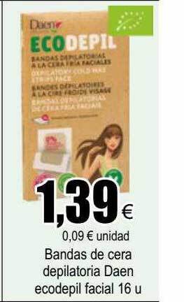 FROIZ Bandas De Cera Depilatoria Daen Ecodepil Facial oferta