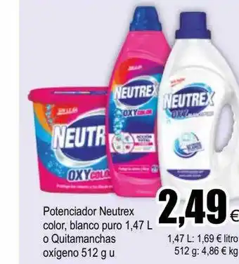 FROIZ Potenciador Neutrex Color Blanco Puro O Quitamanchas Oxigeno oferta