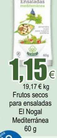 FROIZ Frutos Secos Para Ensaladas El Nogal Mediterranea oferta