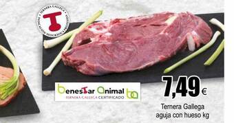 FROIZ Ternera Gallega Aguja Con Hueso Kg oferta