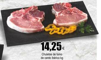 FROIZ Chuletas De Lomo De Cerdo Ibérico Kg oferta