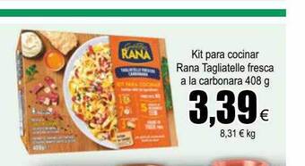 FROIZ Kit Para Cocinar Rana Tagliatelle Fresca A La Carbonara oferta