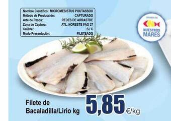 FROIZ Filete De Bacaladilla Lirio Kg oferta
