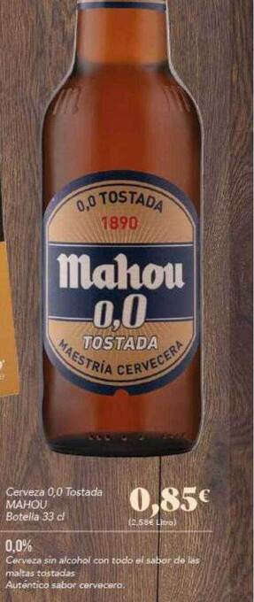 Gadis Cerveza 0.0 Tostada Mahou oferta