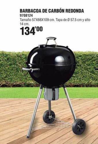 Optimus Barbacoa De Carbón Redonda oferta