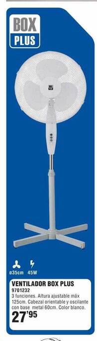 Optimus Ventilador Box Plus oferta