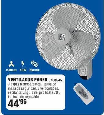 Optimus Ventilador Pared oferta