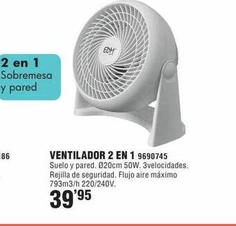 Optimus Ventilador 2 En 1 oferta