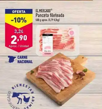 ALDI El Mercado Panceta Fileteada oferta