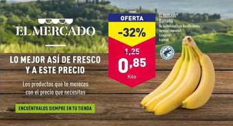 ALDI El Mercado Banana oferta