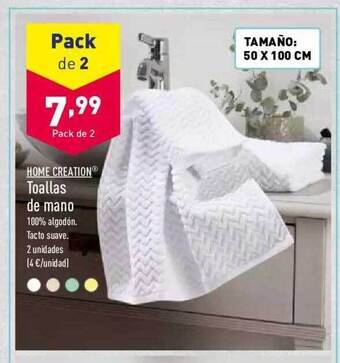 ALDI Home Creation Toallas De Mano oferta