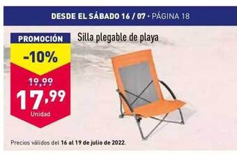 ALDI Silla Plegable De Playa oferta