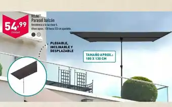 ALDI Belavi Parasol Balcón oferta