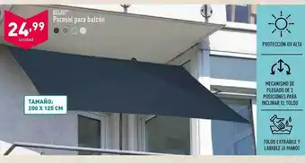 ALDI Belavi Parasol Para Balcón oferta