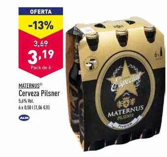 ALDI Maternus Cerveza Pilsner oferta