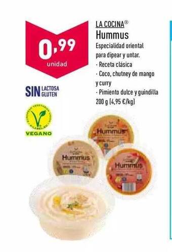 ALDI La Cocina Hummus oferta