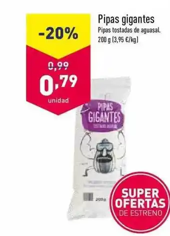 ALDI Pipas Gigantes oferta