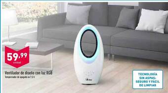 ALDI Ventilador De Diseño Con Luz Rgb oferta