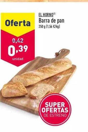 ALDI El Horno Barra De Pan oferta