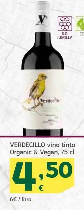 HiperDino Verdecillo Vino Tinto Organic & Vegan oferta