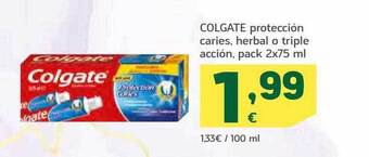 HiperDino Colgate Protección Caries Herbal O Triple Acción oferta