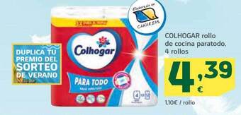 HiperDino Colhogar Rollo De Cocina Paratodo 4 Rollos oferta