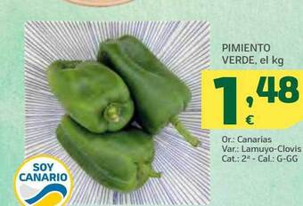 HiperDino Pimiento Verde oferta