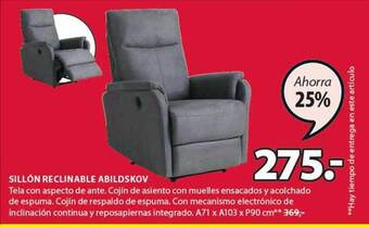 JYSK Sillón Reclinable Abildskov oferta