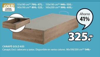 JYSK Canapé Gold A55 oferta