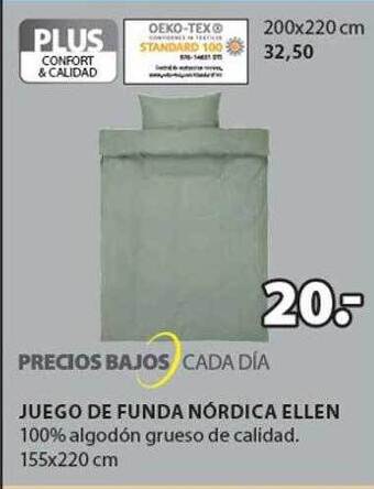 JYSK Juego De Funda Nórdica Ellen oferta