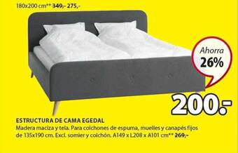 JYSK Estructura De Cama Egedal oferta