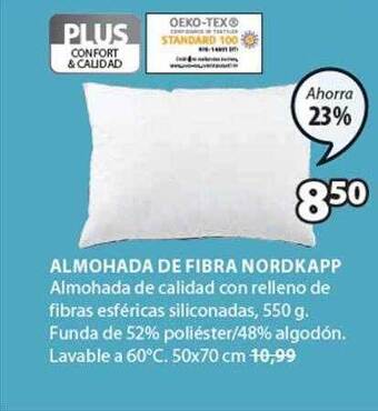 JYSK Almohada De Fibra Nordkapp oferta