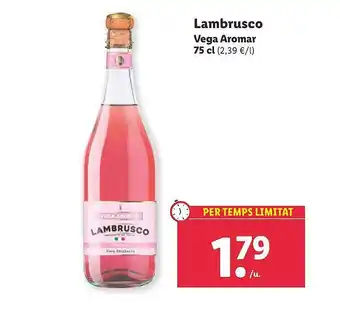 Lidl Lambrusco Vega Aromar oferta