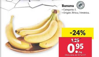 Lidl Banana oferta