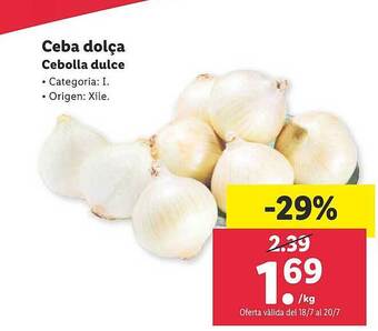 Lidl Cebolla Dulce oferta