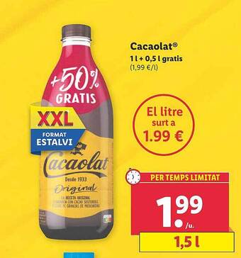 Lidl Cacaolat oferta