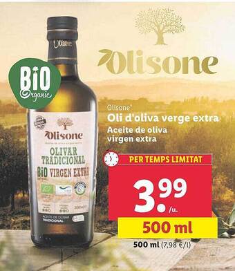 Lidl Olisone Aceite De Oliva Virgen Extra oferta