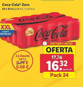 Lidl Coca-cola Zero oferta