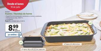 Lidl Ernesto Fuente Bandeja De Horno oferta