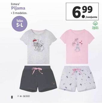Lidl Esmara Pijama oferta