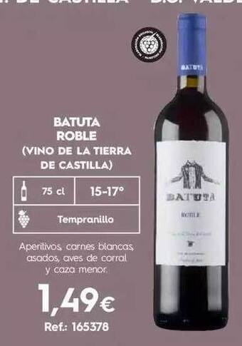 Makro Batuta Roble Vino De La Tierra De Castilla oferta