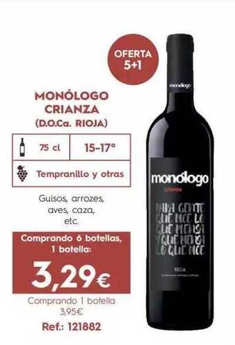 Makro Monólogo Crianza oferta