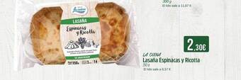 Maskom Supermercados La Cuina Lasaña Espinacas Y Ricotta oferta